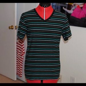 On The Byas Stripped V-Neck